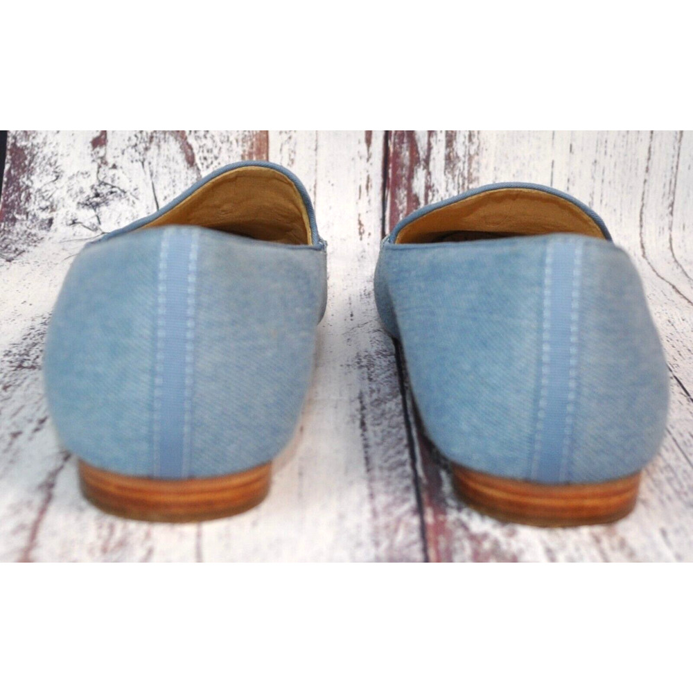 Talbots Blue Butterfly Embroidered Loafers - Picture 6 of 8